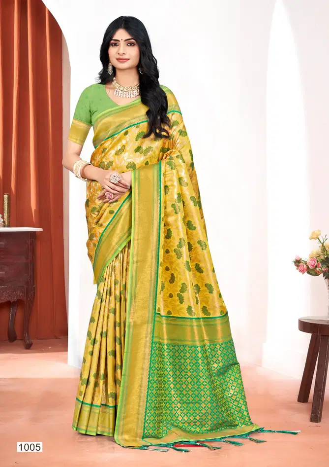 Kalanidhi Vol 01 By Bunawat Wedding Wear Kanjivarm Silk Sarees Wholesale Online
